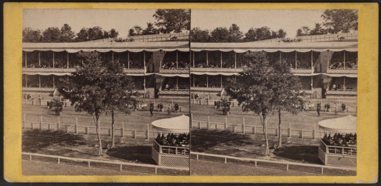Jerome's Park. Grand Stand, front view.