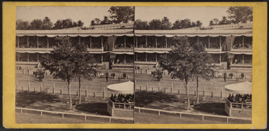 Jerome's Park. Grand Stand, front view.