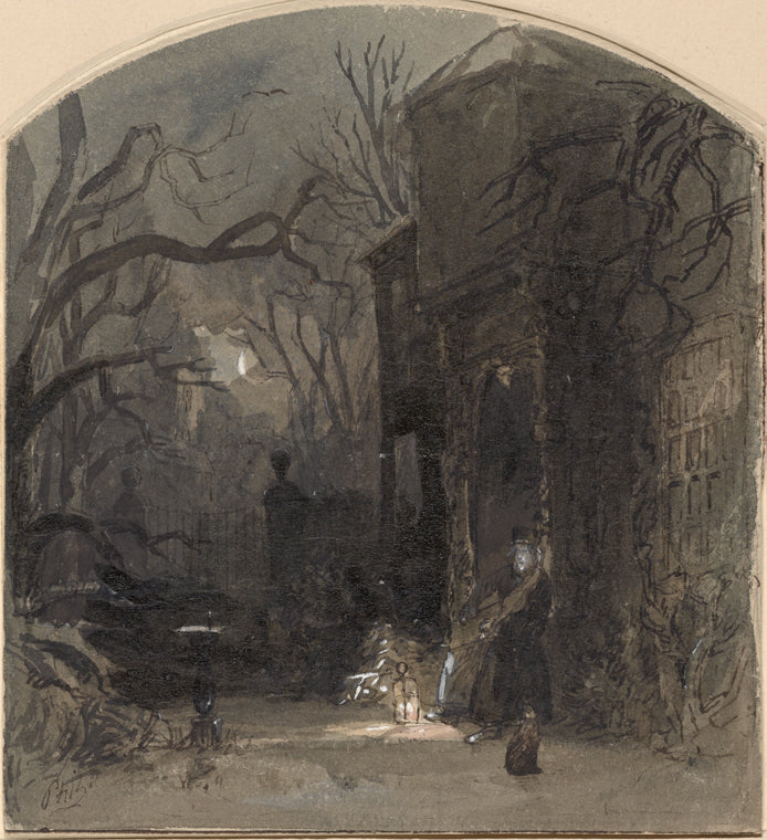 Bleak house. Browne, H. K. [Original drawing, "The ghosts walk"]