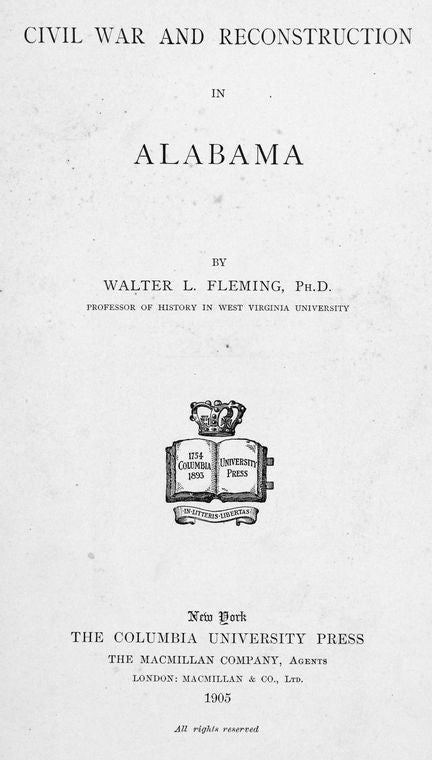 Civil war and reconstruction in Alabama