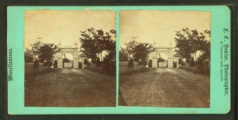 Cemetery gate.
