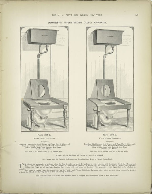 Demarest's Patent Water Closet Apparatus.