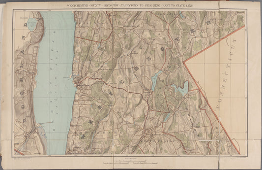 Westchester, Double Page Plate [Map of Westchester County, Irvington, Tarry Town to Sing Sing, East to State Line]