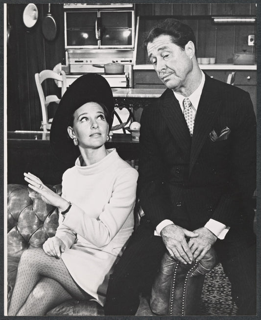 Betsy Von Furstenberg and Don Ameche in the touring stage production There's a Girl in My Soup