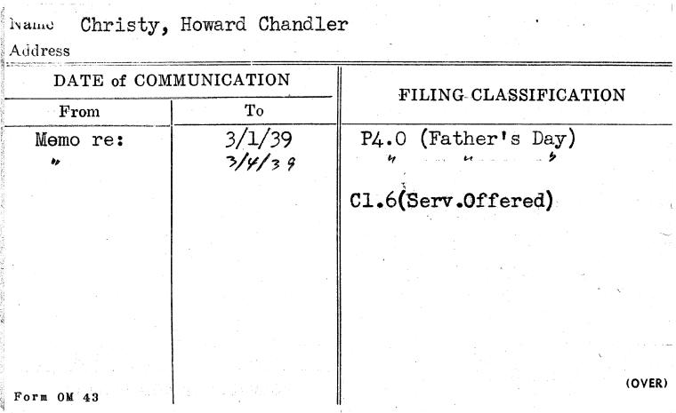 Christy, Howard Chandler