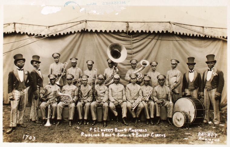 P. G. Lowery's Band & Minstrels, part of the Ringling Bros. & Barnum & Bailey Circus.