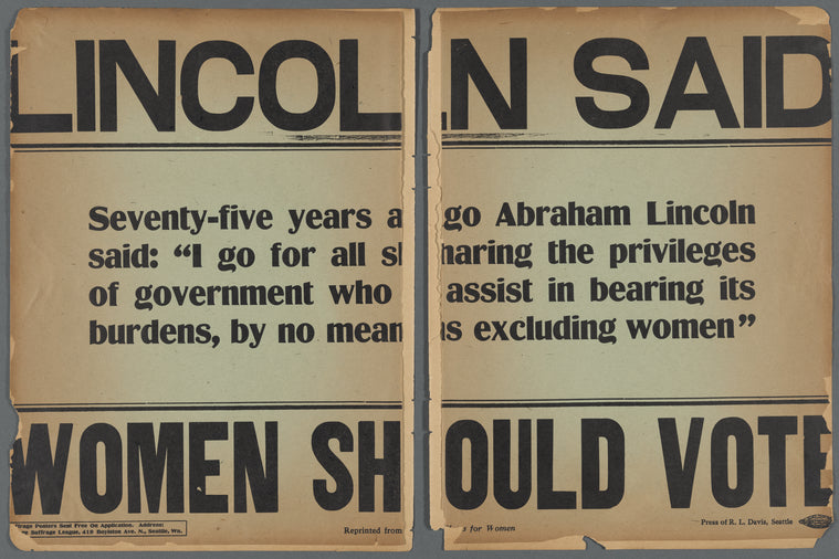 Lincoln said women should vote