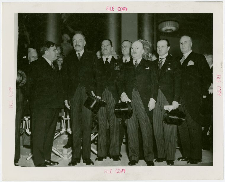 France Participation - French committee with Fiorello LaGuardia and Grover Whalen