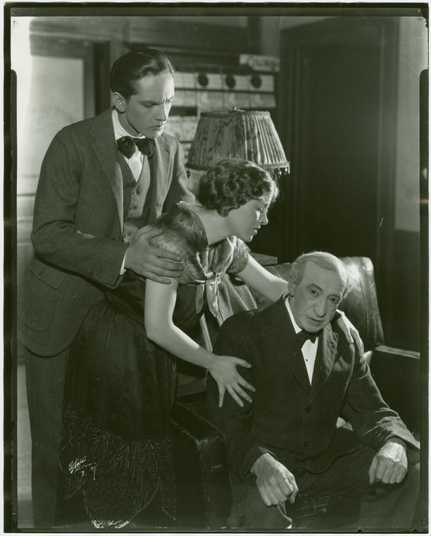 Fredric March (Donald Clemens), Betty Weston (Elsa Henkel) and Lew Fields (Franz Henkel) in The Melody Man