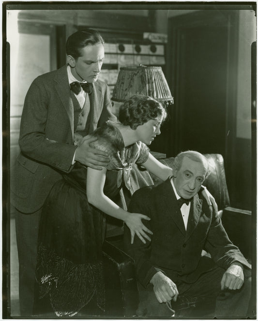 Fredric March (Donald Clemens), Betty Weston (Elsa Henkel) and Lew Fields (Franz Henkel) in The Melody Man