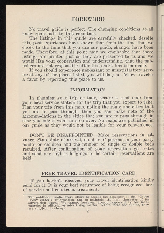The Negro Travelers' Green Book: 1959