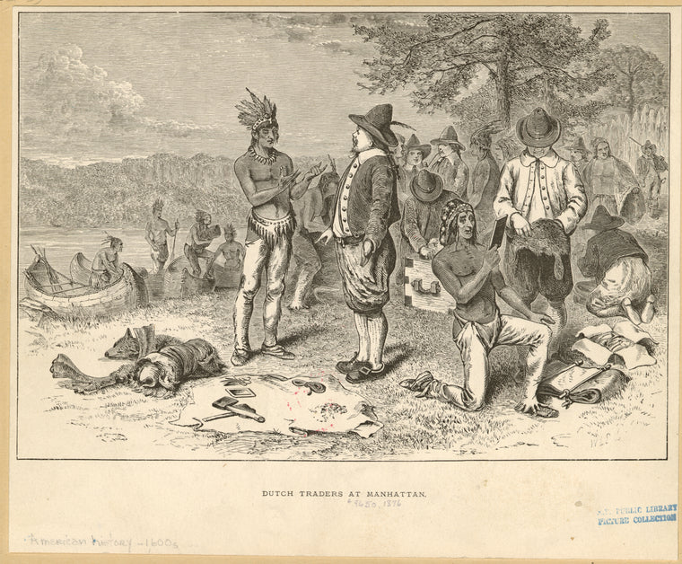 Dutch traders at Manhattan