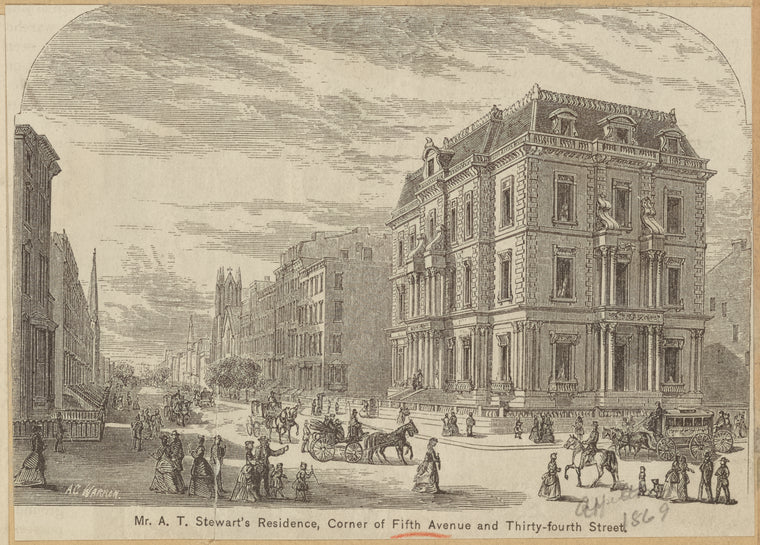 Mr. A. T. Stewart's Residence, corner of Fifth Avenue and Thirty-fourth Street