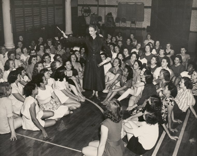 Doris Humphrey teaching a master class