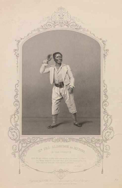 Mr. Ira Aldridge as Mungo in The Padlock