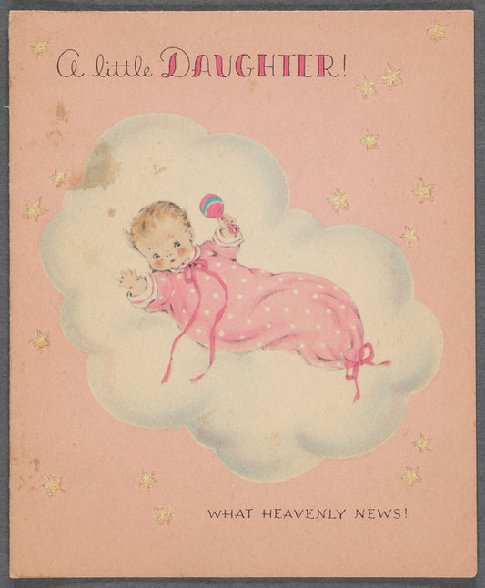 "A Little Daughter!" greeting card