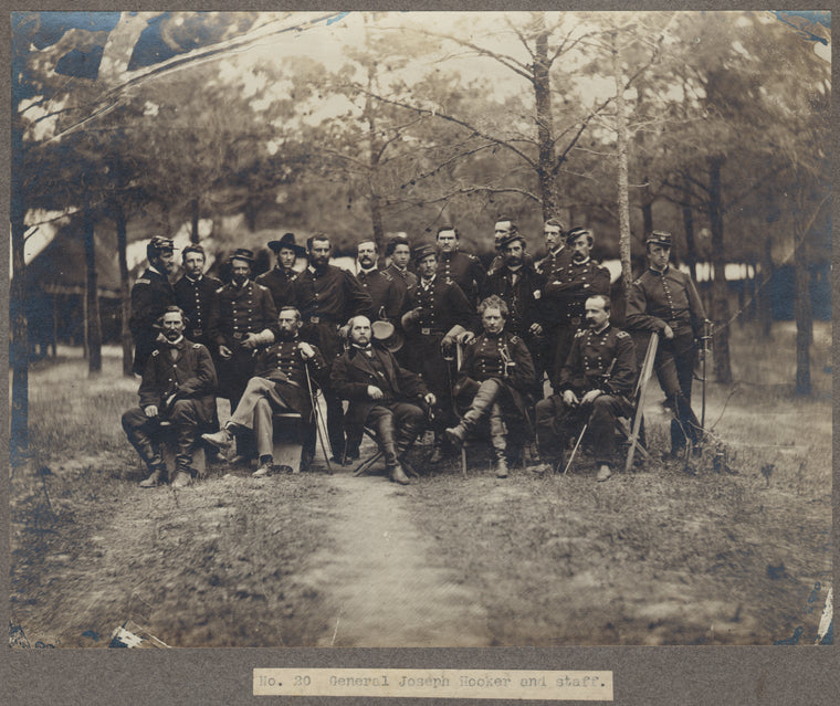 General Joseph Hooker and staff