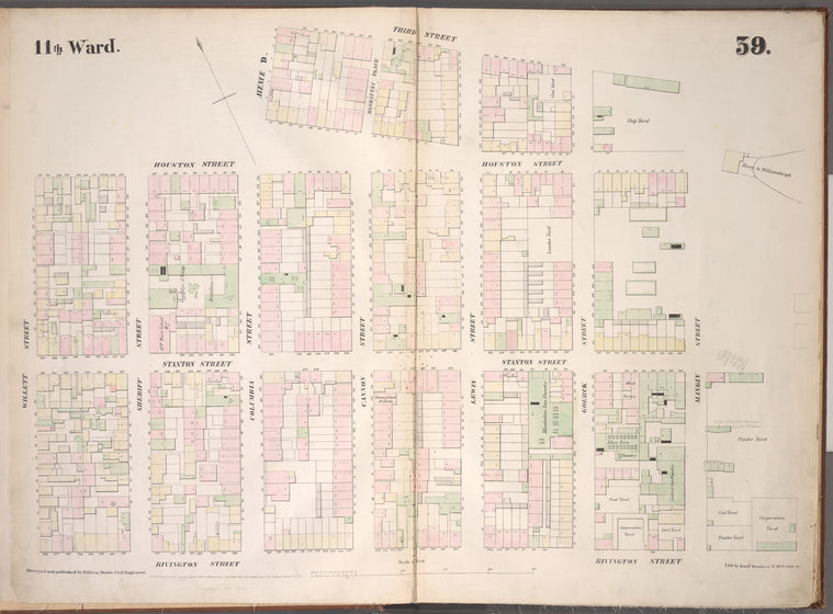 Map bounded by Houston Street, Avenue D, 3rd Street, East River, Rivington Street, Willett Street