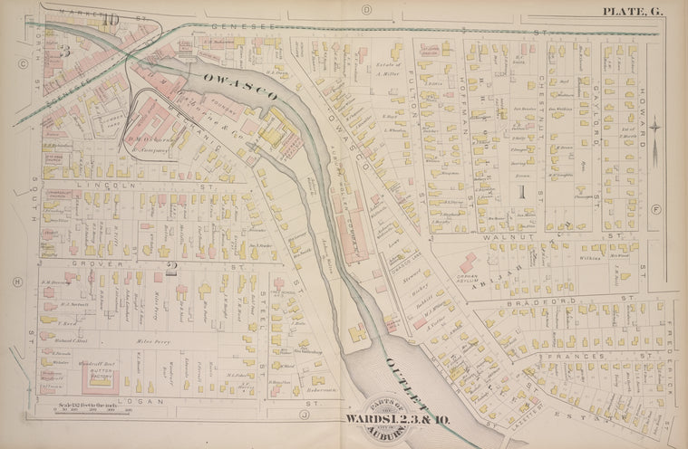 Parts of the City Auburn. Wards 1.2.3&10.