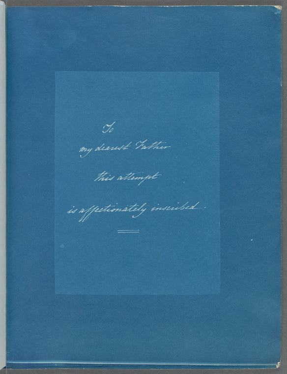 Dedication to Anna Atkins's father, John George Children