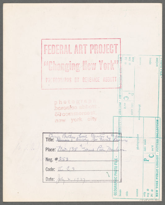 Burns Brothers Coal elevator and U.S.S. Illinois: Armory for Navy reserves, West 135th Street pier