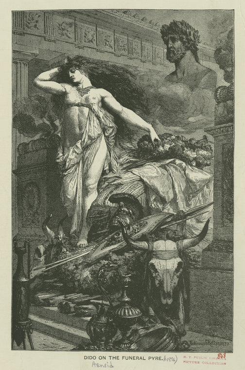 Dido on the funeral pyre