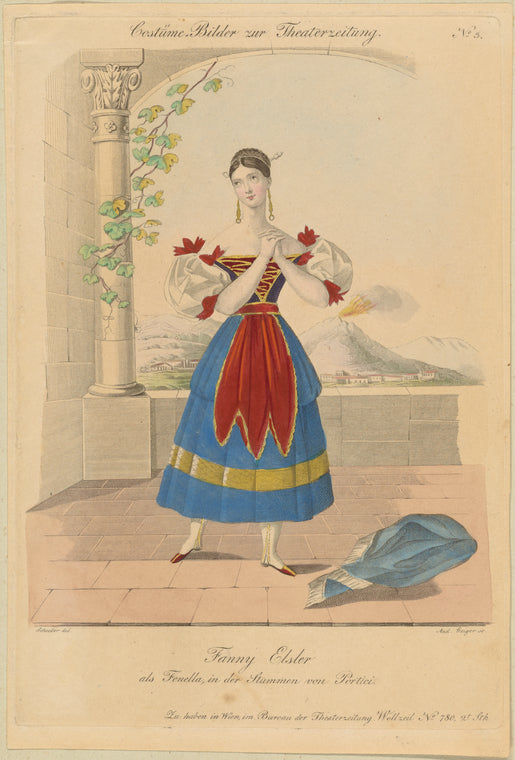 Fanny Elsler [sic] als Fenella, in der Stummen von Portici