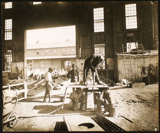 A Bull-Gang of riveters