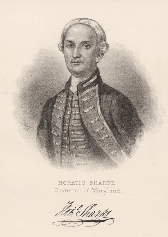 Horatio Sharpe, governor of Maryland.