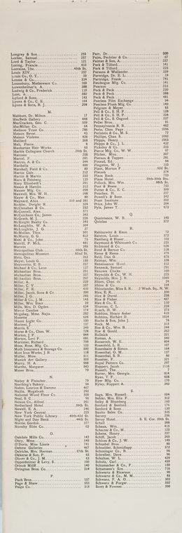 Fifth Avenue, from start to finish. Index to Merchants and Residents [page 3]