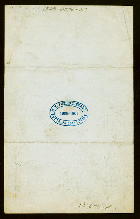 MUNICIPAL DINNER TO CYRUS W. FIELD,ESQ. [held by] METROPOLITAN HOTEL [at] "[NEW YORK, NY]" (HOTEL)