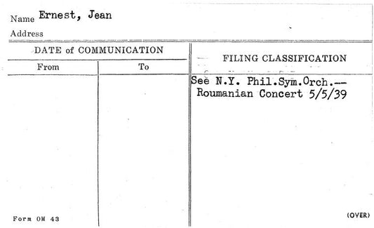 Ernest, Jean