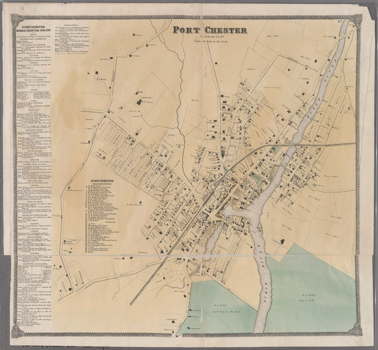 Plate 47: Port Chester, Westchester Co. N.Y.