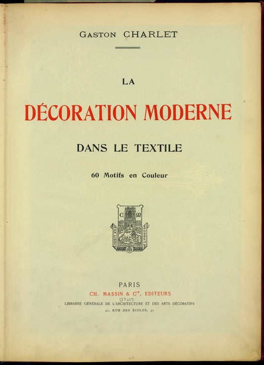 La décoration moderne dans le textile: 60 motifs en couleur
