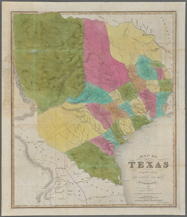 Map [of the republic] of Texas compiled from the latest and best authorities