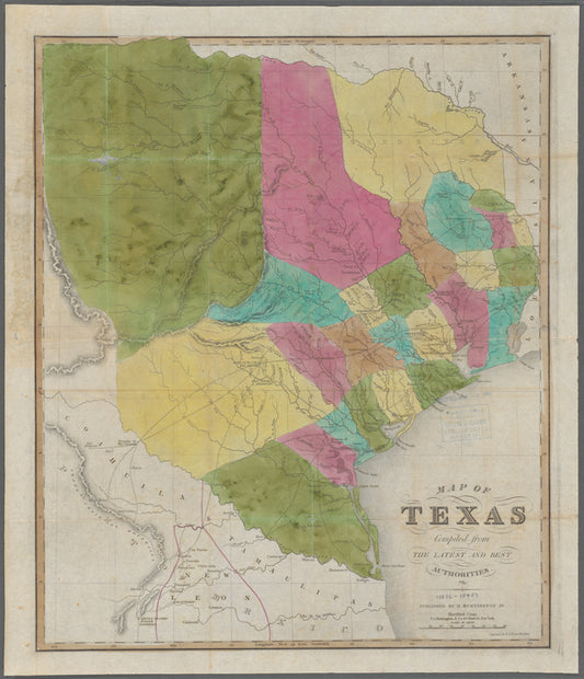 Map [of the republic] of Texas compiled from the latest and best authorities