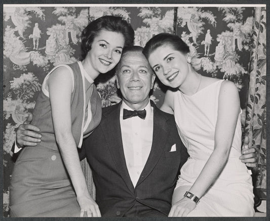 Cyril Ritchard, Dolores Hart and unidentified in the stage production The Pleasure of His Company