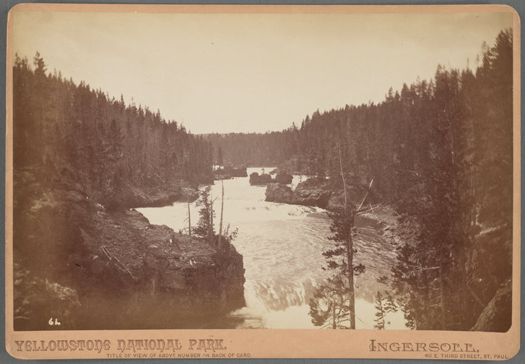 Rapids of Yellowstone River, above upper falls, instantaneous