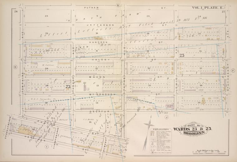 Map bounded by Putnam Ave., Stuyvesant Ave., Decatur St., Tates Ave., Herkimer St., Brooklyn Ave., Tompkins Ave.; Including Jefferson St., Hancock St., Halsey St., Fulton St., Macon St., Mc Donough St., Kingston Ave., Albany Ave.
