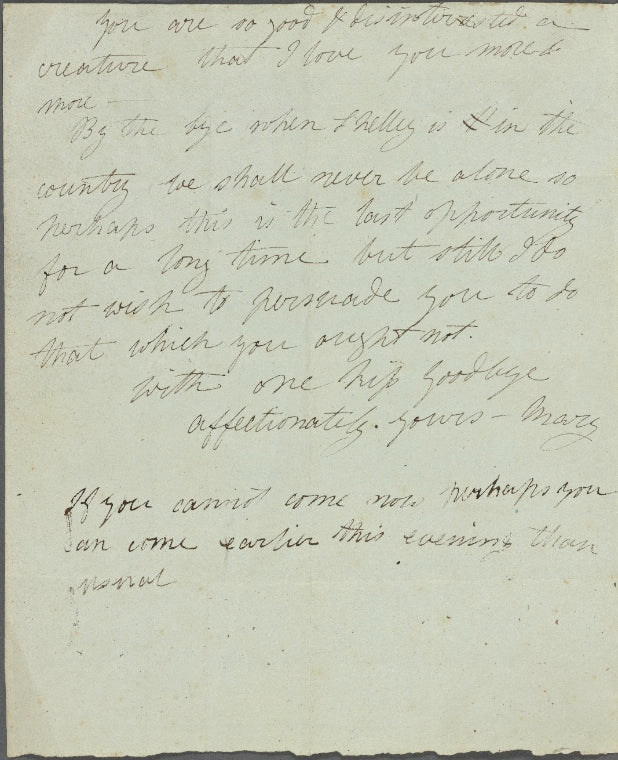 Autograph letter signed to Thomas Jefferson Hogg, 4 January 1815
