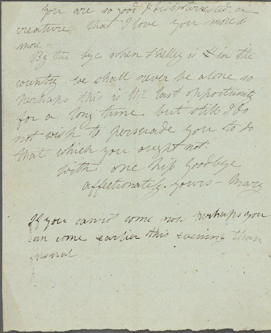 Autograph letter signed to Thomas Jefferson Hogg, 4 January 1815