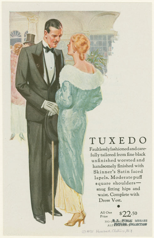 Man and woman in evening attire.