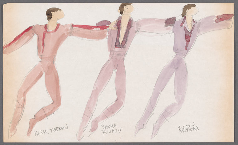 Bouquets: costume design for Kirk Peterson, Sacha Filipov, and Zolton Peters
