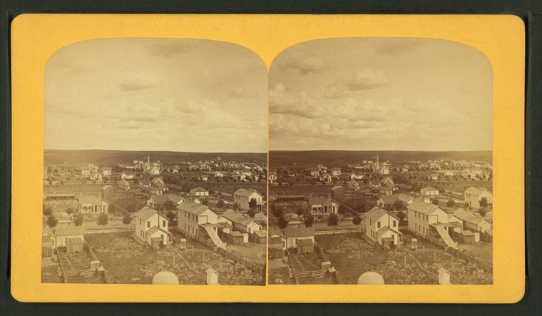 Views of Colorado Springs, from the cupola of the Public School building, looking east.