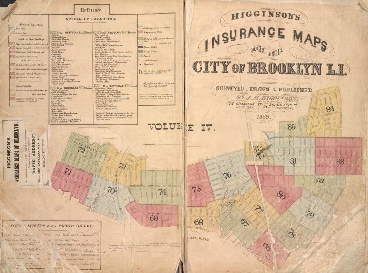 Higginson's Insurance Maps of the city of Brooklyn L.I.