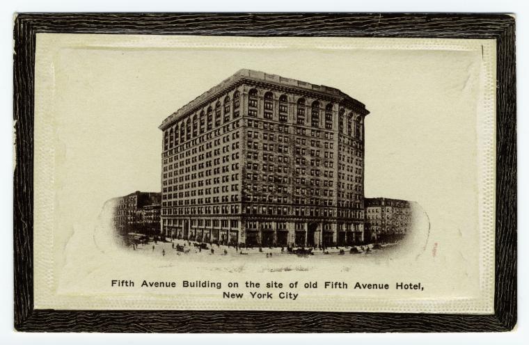 Fifth Avenue Building on the site of old Fifth Avenue Hotel, New York City