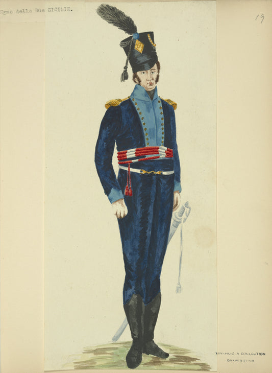 Italy. Kingdom of the Two Sicilies, 1816