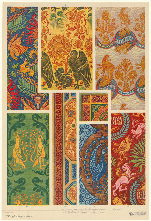 Arabian textiles, 1100-1200s ; Sicilian-Arabian textiles, 1100s