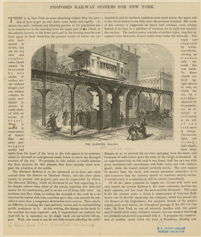 The elevated railway