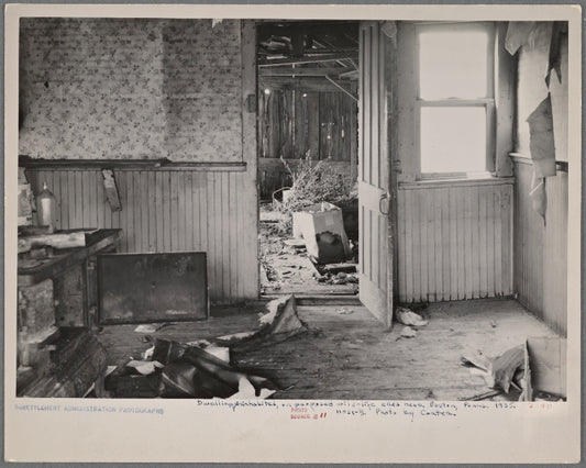 Dwelling, uninhabited, on proposed wild life area near Easton, Pennsylvania.